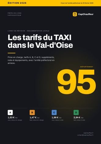 Livret « Les tarifs du TAXI dans le Val-d'Oise », département 95
