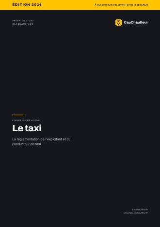 Livret de révision, Le TAXI, pour l'examen TAXI (22 pages)