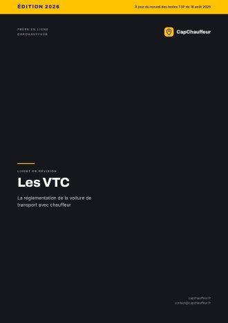 Livret de révision, Les VTC, pour l'examen VTC (26 pages)